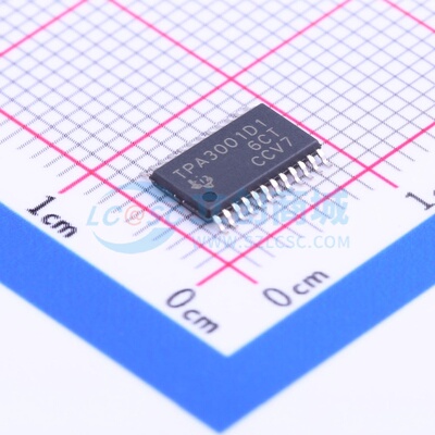 音频功率放大器 TPA3001D1PWPR HTSSOP-24 TI/德州 电子元件配单