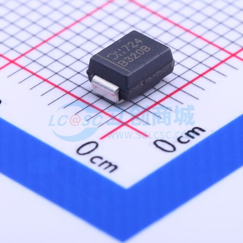 肖特基二极管 B320B-13-F DO-214AA DIODES(美台) 电子元器件配单