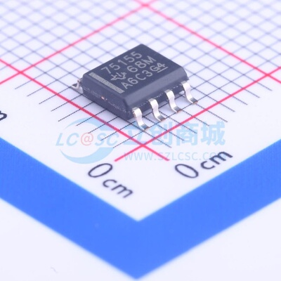 RS232芯片 SN75155D SOIC-8 TI/德州 电子元器件配单原装正品
