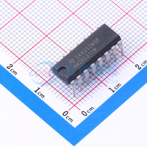 RS-485/RS-422芯片 AM26C31IN PDIP-16 TI/德州 电子元件原装正品