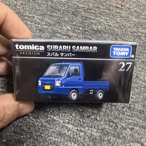 TOMY/多美卡仿真合金车旗舰版黑盒TP27号斯巴鲁平板小货车948469