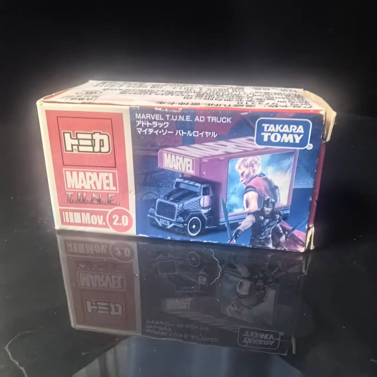 TOMY多美卡梦之仿真合金车模型复仇者联盟漫威雷神卡车973218