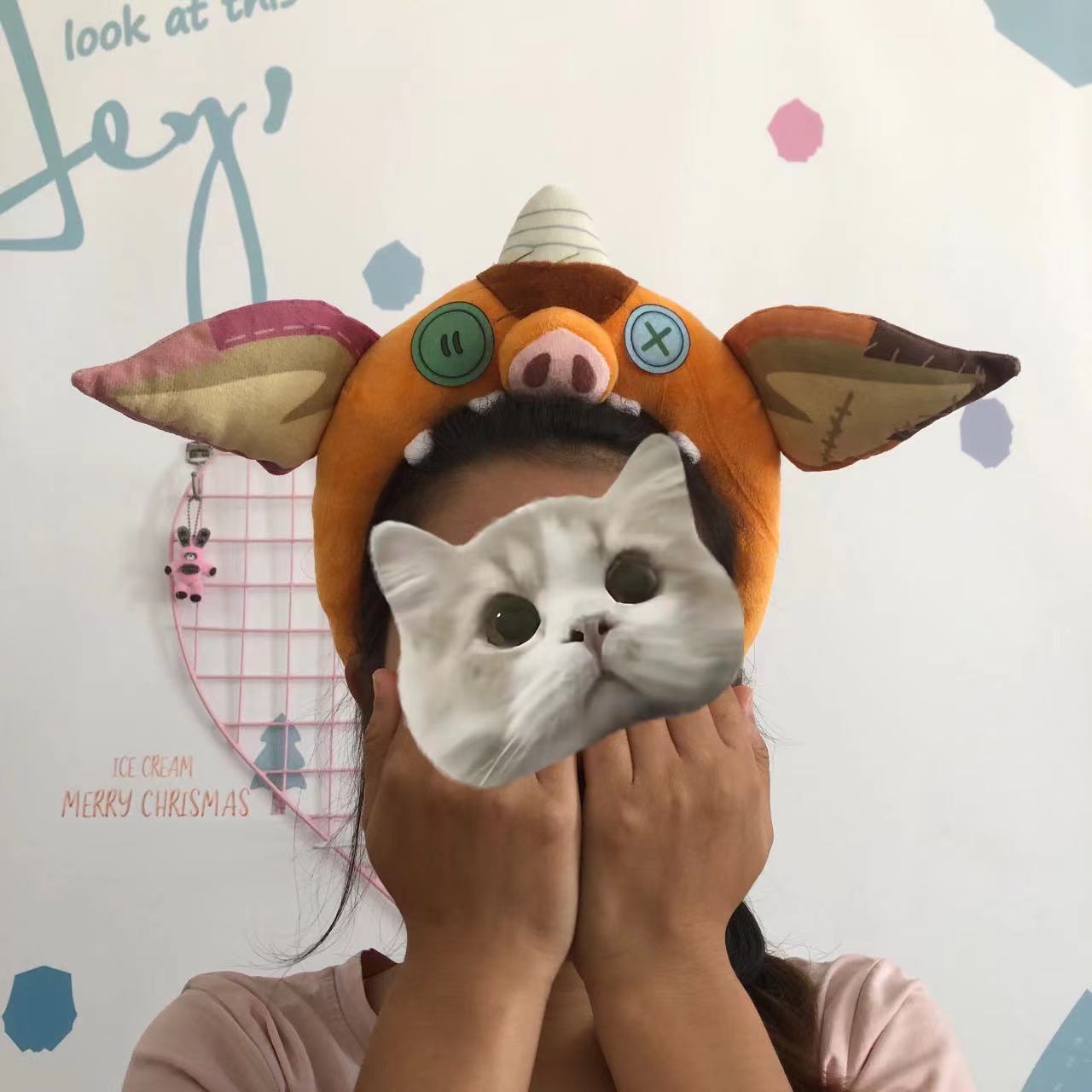 洗脸短毛绒游戏可爱发箍