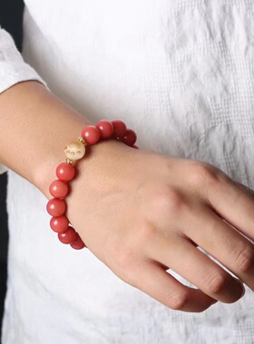 菩提手串绕指柔阴皮菩提根渐变手链老型桶佛珠手串文玩男女