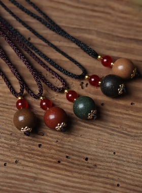 古法五行合香珠项链吊坠