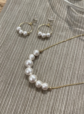 日本镀金百搭洋气风珍珠项链