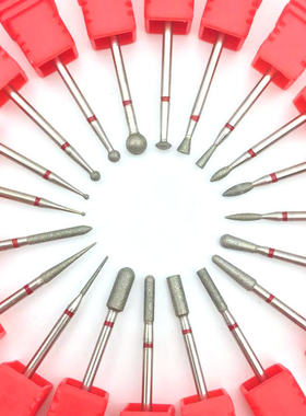 美甲金刚砂打磨头俄式前置处理美甲钻头打磨死皮甘皮刻磨甲面磨头