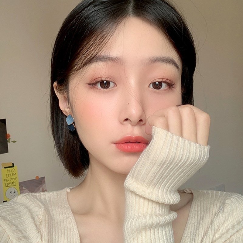 s925银针几何方形滴油女耳环韩国东大门气质耳饰网红直播耳钉,饰品/流行首饰/时尚饰品新,耳钉,淘宝优惠券,粉丝福利购,淘宝优惠卷