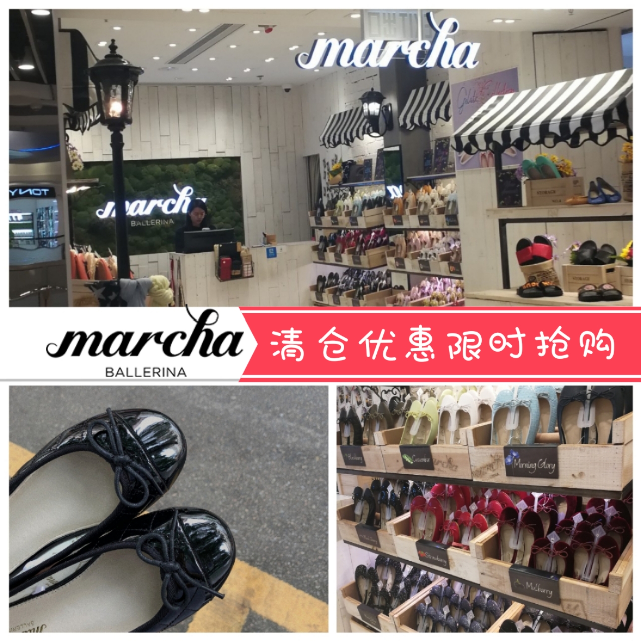 marcha蝴蝶结圆头芭蕾舞小香风平底女单鞋百搭软底平底懒人鞋 女鞋 时尚芭蕾鞋 原图主图