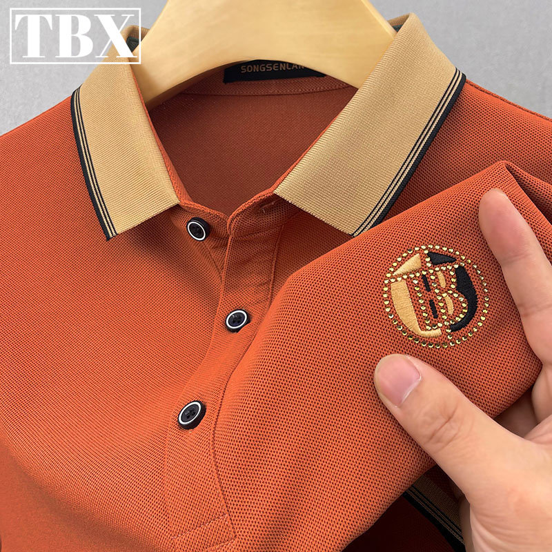 高端商务休闲 polo衫男士短袖T恤2025新款春夏季纯棉长袖拉夫·劳