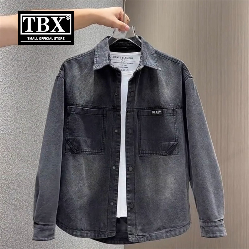 高端复古牛仔外套男士2025新款春秋季高级感纯棉短款夹克男款冬装
