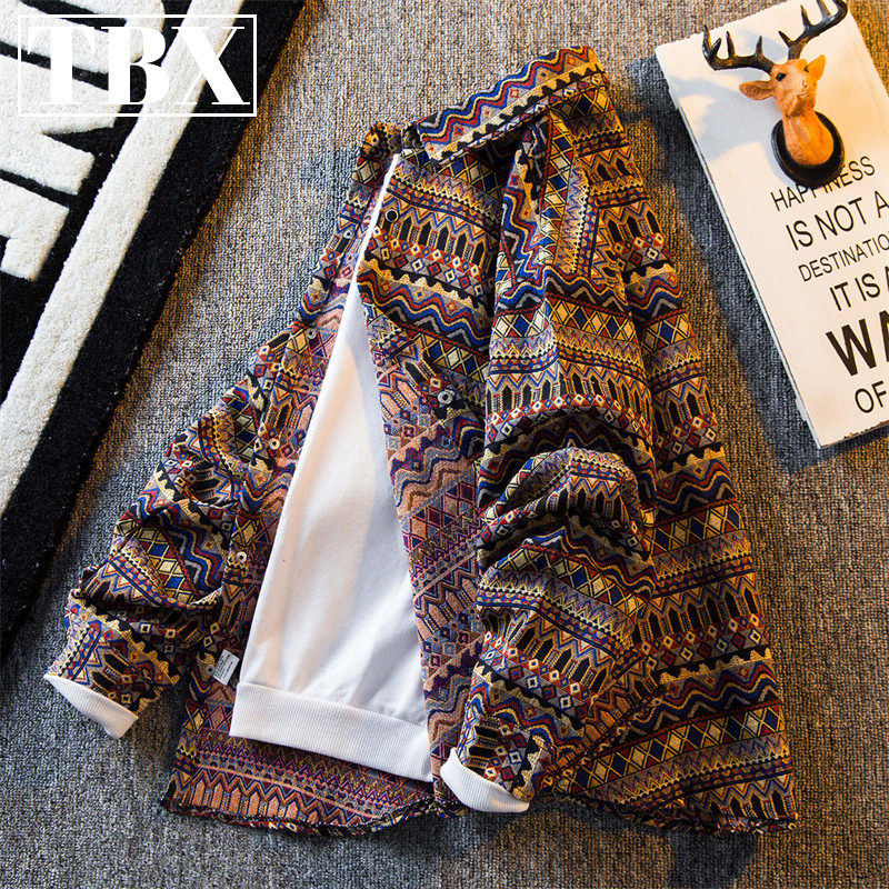 高端覆古衬衫外套男士春秋季2025新款爆款高级感痞帅长袖衬衣男款