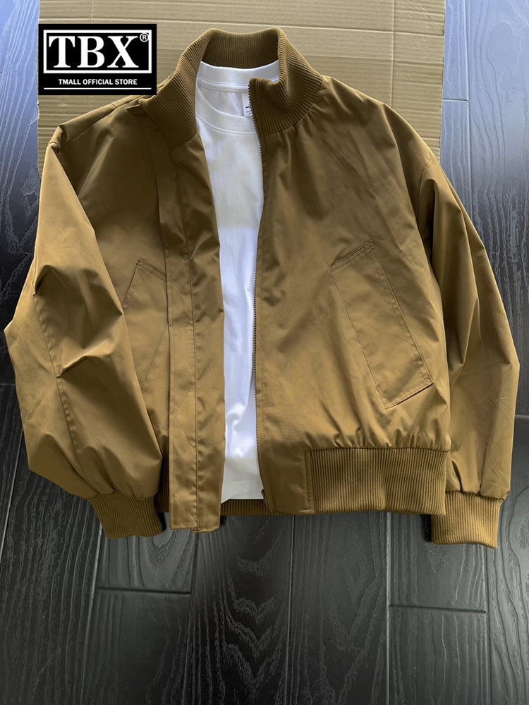 硬汉风飞行员夹克外套男士2025新款春秋冬季短款立领工装棉服男款