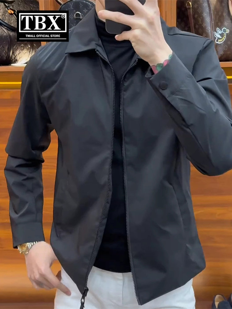 高端行政夹克2025春秋季男士新款高档商务休闲衬衫男士冬装