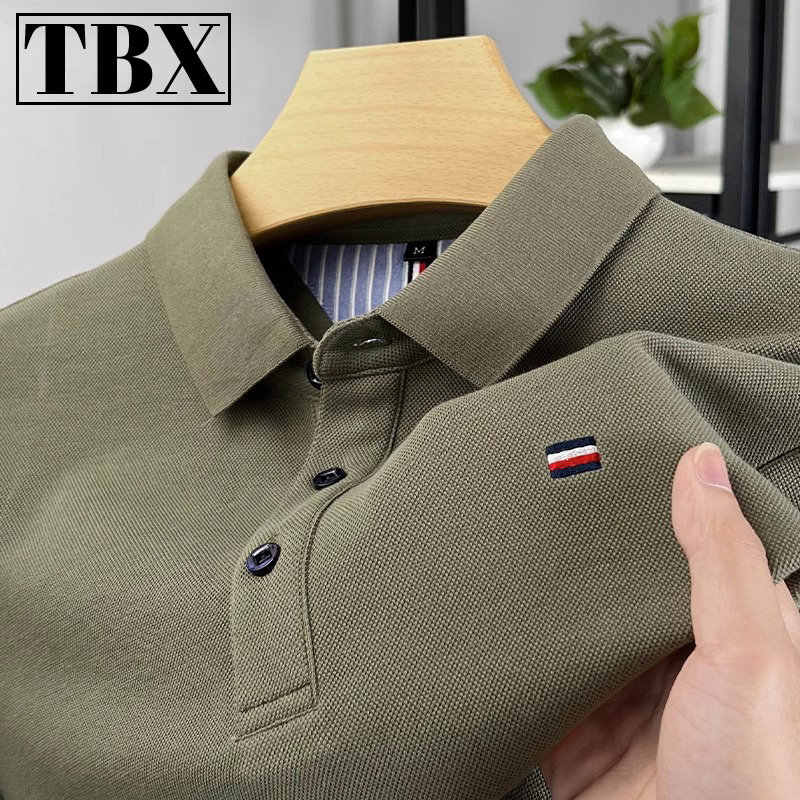 高端POLO衫男士短袖T恤2025年新款夏季纯棉翻领长袖拉夫·劳伦马