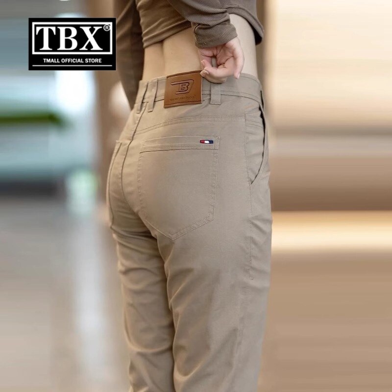 高端男士裤子2026新款夏季薄款纯棉卡其色男裤直筒休闲裤男款春装