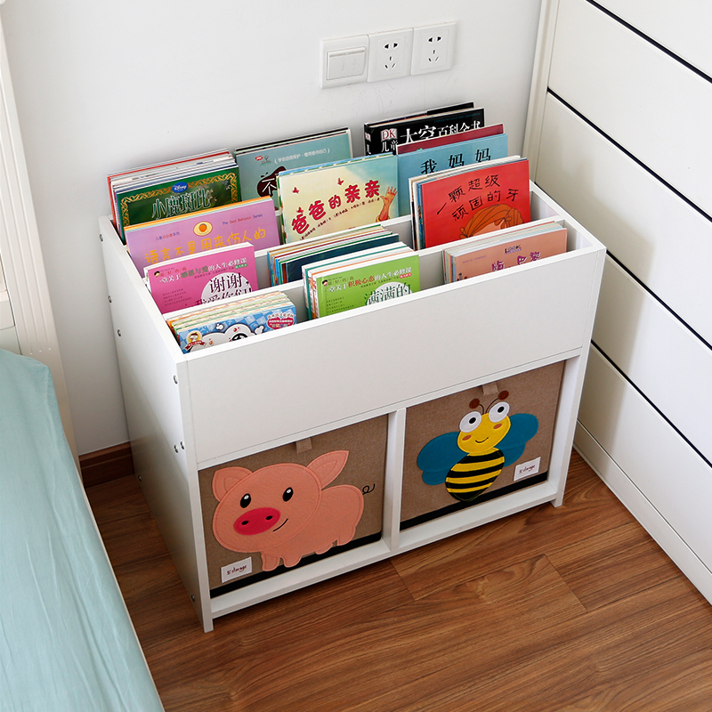 绘本玩具二合一小型柜子定做书架