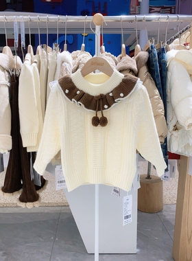 冬季新款imau奕玛正品女小童装圆领加厚打底衫儿童毛衣48SF230202