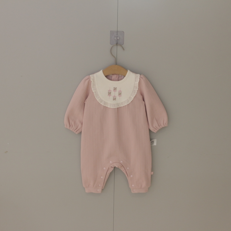 2025冬季moimoln小云朵童装女宝宝家居服儿童韩版爬服连体衣B09P