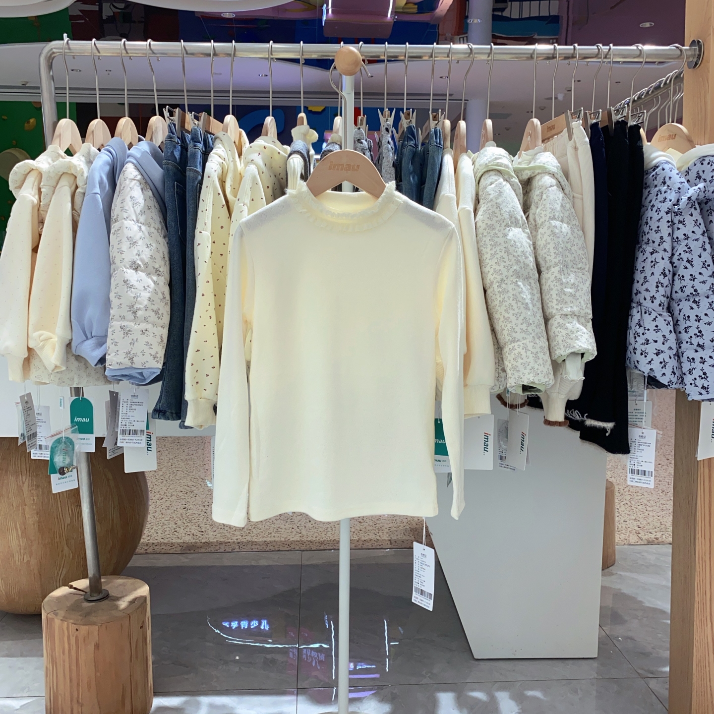 2025冬季imau奕玛童装正品女大童打底衫儿童休闲T恤58LF235215