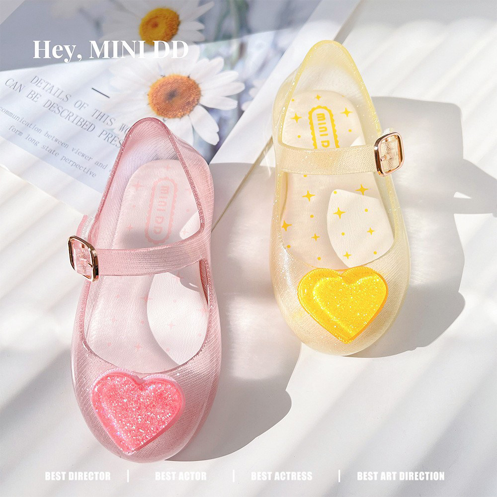 MINI女童儿童公主鞋2026新款爱心甜美果冻玛丽珍女童单鞋软底凉鞋