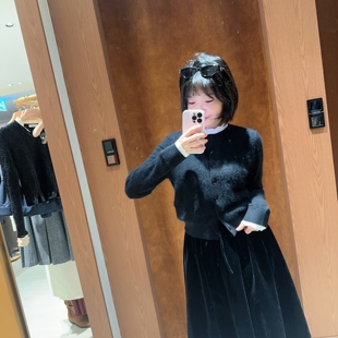 不退换 美荀家 韩国代购 SANDRO 25年冬针织衫 SF25A3FRG02 1023