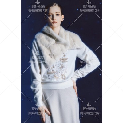 不退换美荀家 韩国百货 LANVIN 26春针织衫  LC2FB-KTO993W 1204