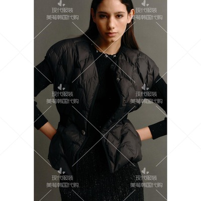 不退换美荀家 韩国代购 OBZEE 25年冬羽绒马夹 OB2G0QOT807W 1216