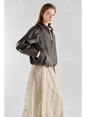 不退换 美荀家 韩国百货 LANVIN 26年春皮衣女 LC2G1-LOT722W 129