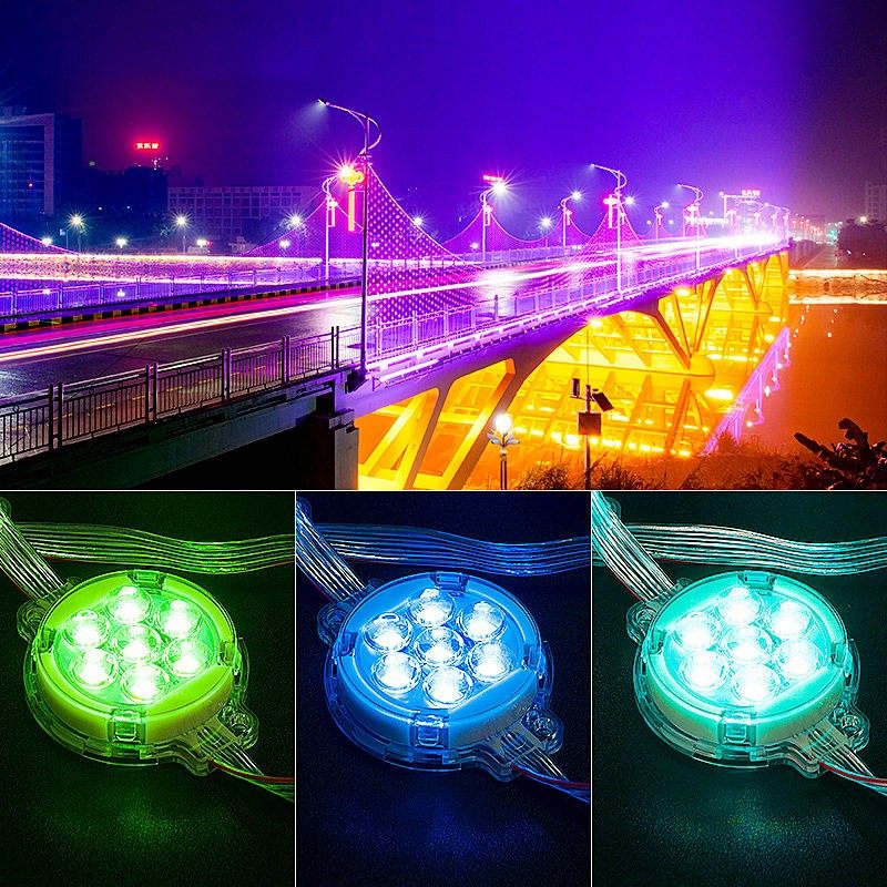 跑马灯全彩点光源LED门头变色招牌灯户外防水照明灯广告牌匾灯,家装灯饰光源,LED球泡灯,淘宝优惠券,粉丝福利购,淘宝优惠卷