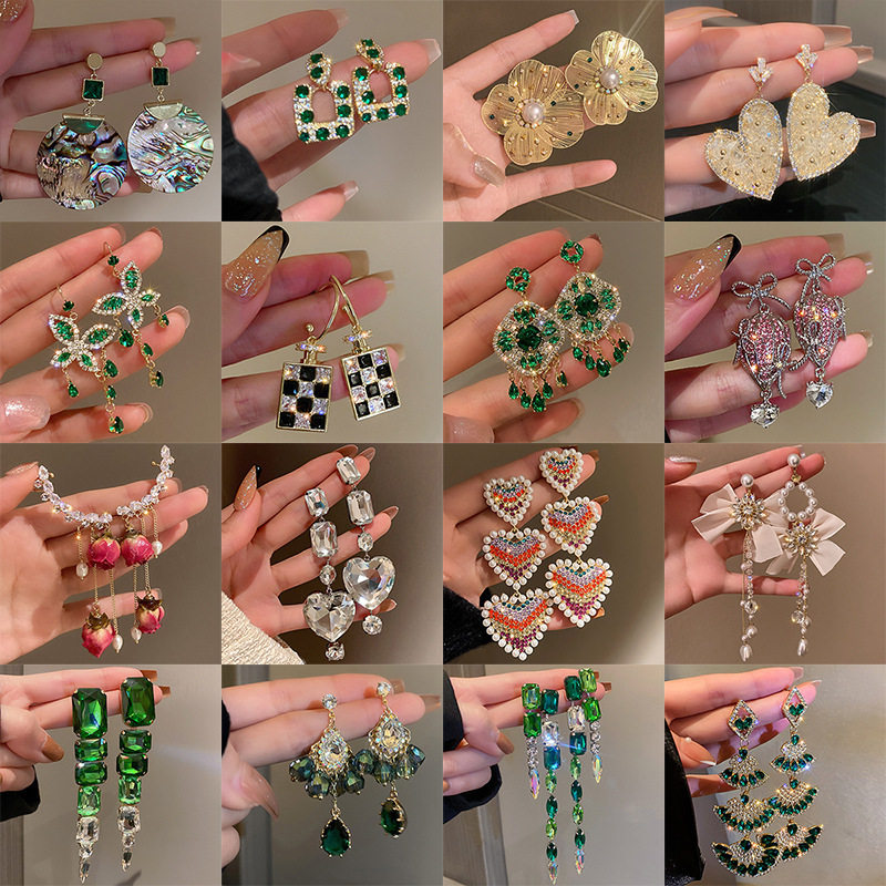 银针镶钻几何爱心花朵耳环东大门时尚设计流苏耳钉耳坠气质耳饰女,饰品/流行首饰/时尚饰品新,耳环,淘宝优惠券,粉丝福利购,淘宝优惠卷