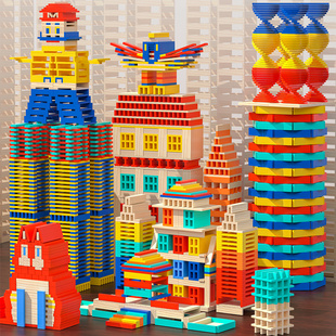 阿基构建拼搭积木米德条幼儿园卡普乐婴幼儿童材料小木片益智玩具