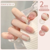 Лак для ногтей, нюдовая розовая порошковая втирка для маникюра, популярно в интернете, без сушки в лампе, долговременный эффект