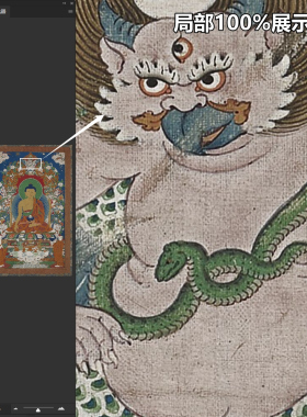 藏传唐卡佛陀坐像立轴释迦摩尼衣钵画装饰临摹高清微喷仿古复制品