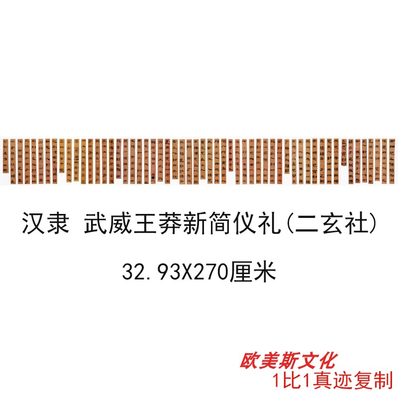 汉隶武威王莽新简仪复古书法