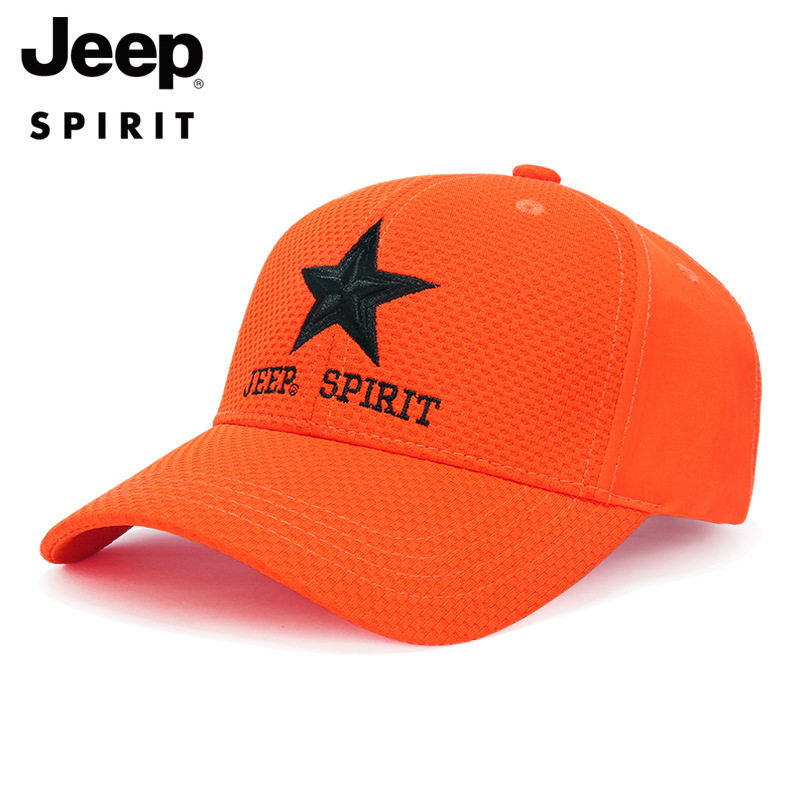 防晒吉普旗艦JEEPSPIRIT情侣款四季鸭舌帽棒球帽可调节旅行出游帽