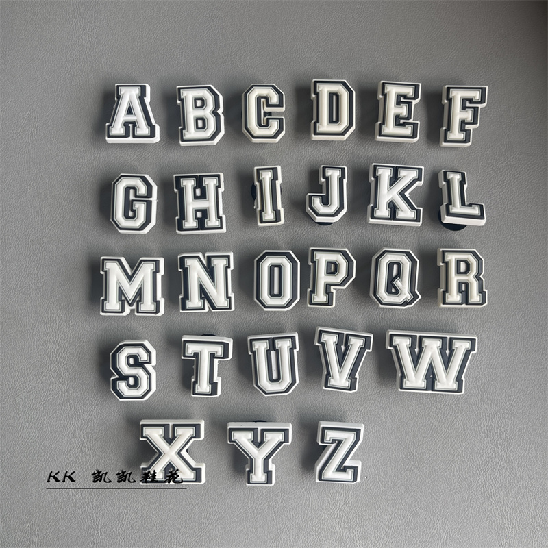 洞洞鞋鞋花适配crocs鞋扣卡洛驰鞋子配件装饰扣卡通英文字母数字