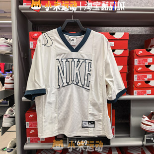 Nike/耐克 正品女子短袖复古宽松版运动休闲T恤球衣HJ0281