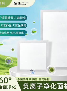 杀菌健康净化除甲醛负离子厨房洗手间灯厨卫灯卫生间铝扣板平板灯