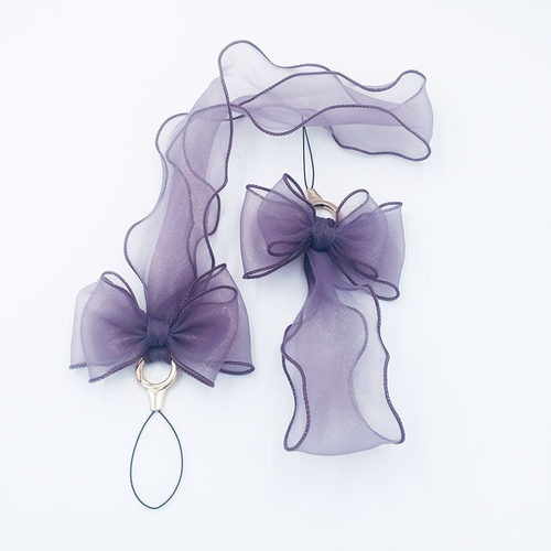 少女心甜美可爱丝带丝巾手机挂绳