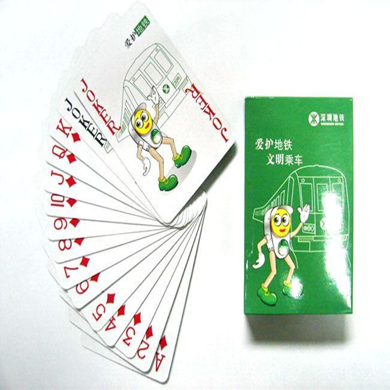 菏泽环宇包装专业订做广告扑克牌收藏扑克定制产品宣传扑克牌定做图片