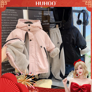 【呼呼专享】【顾奈】1835儿童加厚款短款韩版洋气百搭外套