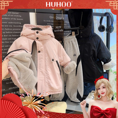 【呼呼专享】【顾奈】1835儿童加厚款短款韩版洋气百搭外套