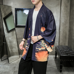 2025夏季新款风 天鹅 墨龙 汉服开衫披风男DS A008-1K03 P40图片