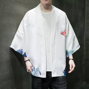 夏季新款风仙鹤 祥鹿汉服开衫披风男DS-A008-1-K93p40图片
