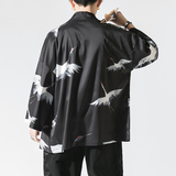 夏季新款风仙鹤柳楊汉服服开衫披风男DSA008-1K07p40，男装民族服装，电商A008-1
