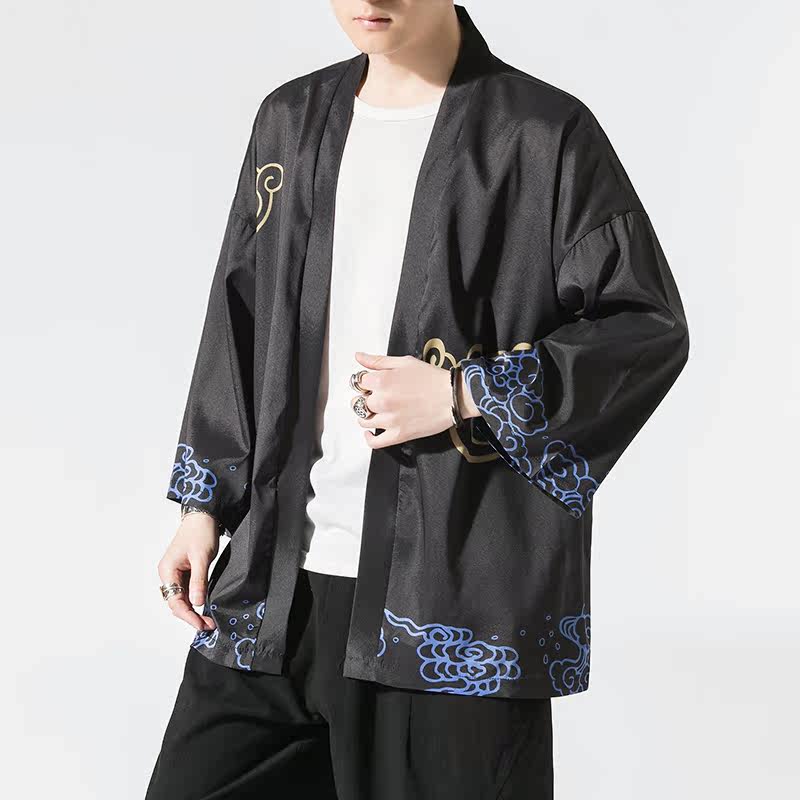 夏季新款风仙鹤柳楊汉服服开衫披风男DSA008-1K07p40,男装民族服装,电商A008-1