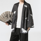 夏季新款风仙鹤柳楊汉服服开衫披风男DSA008-1K07p40，男装民族服装，电商A008-1