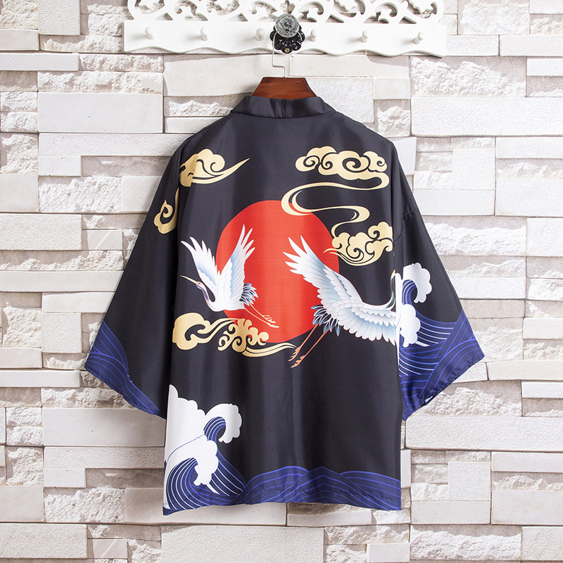 2025夏季新款风 白龙 武道 汉服开衫披风男DSA008-1K56 P40图片