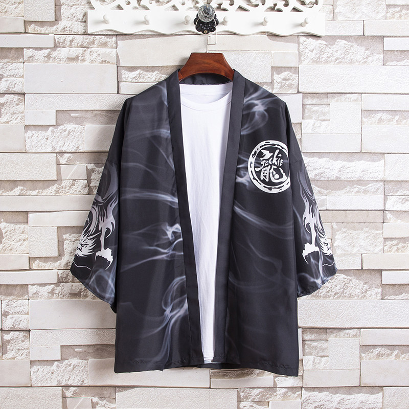 2025夏季新款风白龙武道汉服开衫披风男DSA008-1K56P40,男装民族服装,电商A008-1